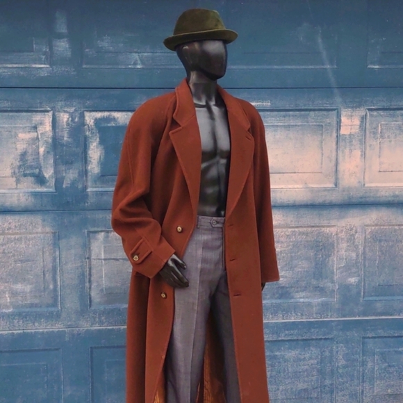 Mario Valente Men's Rare Italian Cashmere Wool Luxury Full Length Coat (Italy) - Picture 8 of 17